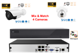 4 Port 4K 8MP NVR and Camera kit with Support for POS and VCA