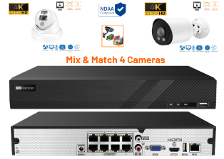 8 Port 4K NVR and Camera kit with Support for POS and VCA