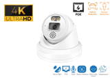4K 8MP Turrent IP Indoor/Outdoor Human/Vehicle Detect Infrared Dome Security Camera with 2.8mm Fixed Lens