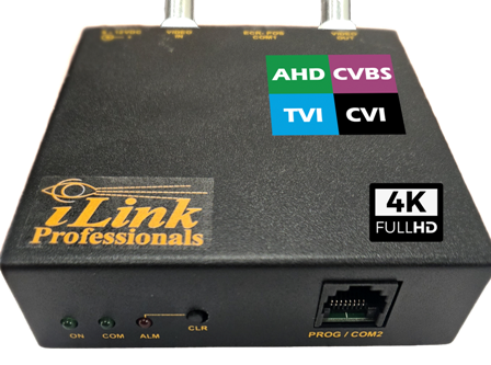 4K CCTV Coax Text Inserter / Overlay interface for POS, Cash Register & ATM