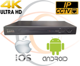 IP 4K/5MP Security Camera NVR with 8 POE Ports