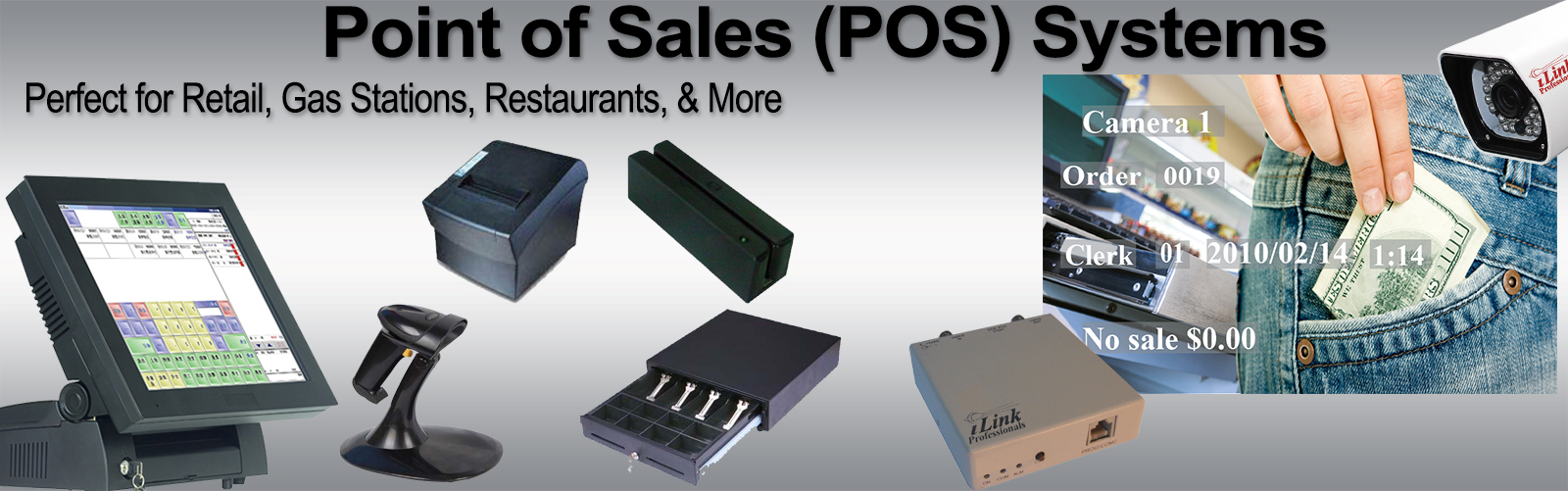 Best Deal Camera Security & POS Point of Sale System Combo Kit Retail Store